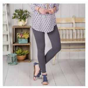 Matilda Jane Womens Leggings - Grey With Button Detail On Sides